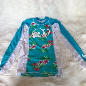 Floral Ocean Pacific Rash Gaurd